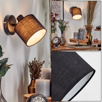 Bassagoda Wandleuchte Schwarz, 1-flammig Bassagoda Wandleuchte Schwarz, 1-flammig