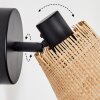 Lindberg Wandleuchte Schwarz, 1-flammig