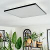 Barullu Deckenpanel LED Schwarz, Weiß, 1-flammig