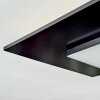 Barullu Deckenpanel LED Holzoptik, Schwarz, Weiß, 1-flammig