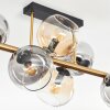 Koyoto Deckenleuchte Glas 15 cm Gold, Schwarz, 8-flammig