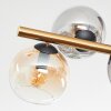 Koyoto Deckenleuchte Glas 15 cm Gold, Schwarz, 8-flammig