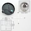 Chehalis Deckenleuchte Glas 12 cm Rauchfarben, 3-flammig