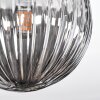 Chehalis Deckenleuchte Glas 12 cm, 15 cm Rauchfarben, 3-flammig