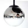 Chehalis Deckenleuchte Glas 12 cm Chrom, Klar, Rauchfarben, 3-flammig