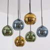 Koyoto Hängeleuchte Glas 20 cm Blau, Gold, Grün, 6-flammig