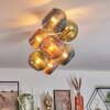 Koyoto Deckenleuchte Glas 15 cm Gold, Schwarz, 8-flammig