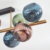 Koyoto Deckenleuchte Glas 15 cm Gold, Schwarz, 8-flammig