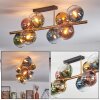 Koyoto Deckenleuchte Glas 15 cm Gold, Schwarz, 8-flammig