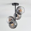 Koyoto Deckenleuchte Glas 15 cm Klar, Rauchfarben, 4-flammig