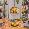 Ripoll Hängeleuchte Glas 30 cm Gold, 1-flammig