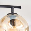 Ripoll Deckenleuchte Glas 15 cm Bernsteinfarben, Rauchfarben, 2-flammig