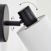 Fallhagen Wandleuchte Schwarz, 1-flammig