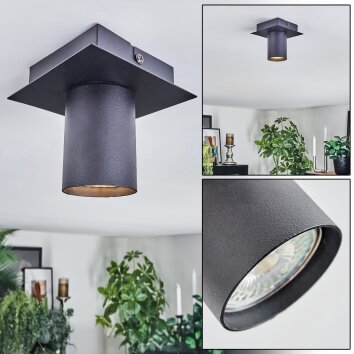 Udena Deckenleuchte LED Schwarz, 1-flammig Udena Deckenleuchte LED Schwarz, 1-flammig