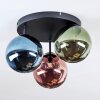 Chehalis Deckenleuchte Glas 15 cm Blau, Grün, Kupferfarben, 3-flammig