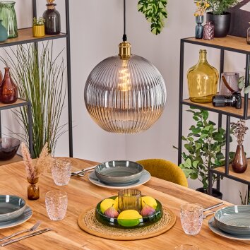 Koyoto Hängeleuchte Glas 30 cm Gold, 1-flammig