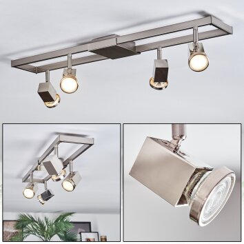 Danil Deckenleuchte LED Nickel-Matt, 4-flammig Danil Deckenleuchte LED Nickel-Matt, 4-flammig