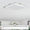 Finsrud Deckenpanel LED Weiß, 1-flammig