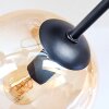 Gastor Deckenleuchte Glas 15 cm Bernsteinfarben, Klar, 6-flammig