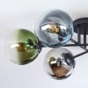 Gastor Deckenleuchte Glas 15 cm Blau, Chrom, Grün, Klar, Kupferfarben, Rauchfarben, 6-flammig