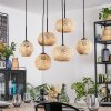 Bauro Hängeleuchte Glas 15 cm, 20 cm Naturfarben, 6-flammig