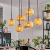 Bauro Hängeleuchte Glas 15 cm, 20 cm Naturfarben, 6-flammig