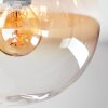 Gastor Deckenleuchte Glas 15 cm Bernsteinfarben, Klar, 3-flammig
