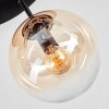 Gastor Deckenleuchte Glas 15 cm Bernsteinfarben, Klar, 3-flammig
