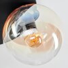 Gastor Deckenleuchte Glas 15 cm Bernsteinfarben, Klar, Rauchfarben, 3-flammig