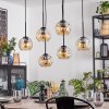 Ripoll Hängeleuchte Glas 15 cm Bernsteinfarben, 6-flammig