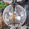 Koyoto Hängeleuchte Glas 20 cm Bernsteinfarben, Klar, Rauchfarben, 6-flammig