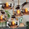 Koyoto Deckenleuchte Glas 15 cm Gold, Schwarz, 5-flammig