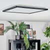 Zuren Deckenpanel LED Schwarz, 1-flammig, Farbwechsler
