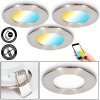 Ramek Einbauleuchte LED Nickel-Matt, 3-flammig