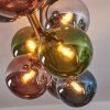 Gastor Deckenleuchte Glas 15 cm Blau, Chrom, Grün, Kupferfarben, Rauchfarben, 8-flammig
