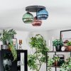 Koyoto Deckenleuchte Glas 15 cm Blau, Grün, Kupferfarben, 3-flammig