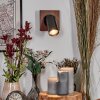 Dalan Wandleuchte LED Naturfarben, Schwarz, 1-flammig