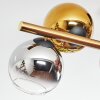 Koyoto Deckenleuchte Glas 15 cm Gold, Schwarz, 8-flammig