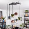 Lauden Hängeleuchte Glas 20 cm Blau, Grün, Klar, Kupferfarben, 6-flammig