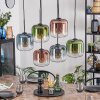 Lauden Hängeleuchte Glas 20 cm Blau, Grün, Klar, Kupferfarben, 6-flammig