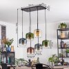 Lauden Hängeleuchte Glas 20 cm Bernsteinfarben, Blau, Grün, Klar, Kupferfarben, 6-flammig