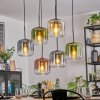 Lauden Hängeleuchte Glas 20 cm Bernsteinfarben, Blau, Grün, Klar, Kupferfarben, 6-flammig