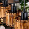 Cando Hängeleuchte Naturfarben, Schwarz, 4-flammig