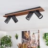 Dalan Deckenleuchte LED Naturfarben, Schwarz, 4-flammig