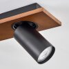 Dalan Deckenleuchte LED Naturfarben, Schwarz, 4-flammig