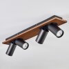 Dalan Deckenleuchte LED Naturfarben, Schwarz, 4-flammig