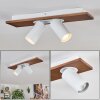 Dalan Deckenleuchte LED Naturfarben, Weiß, 2-flammig