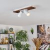 Dalan Deckenleuchte LED Naturfarben, Weiß, 2-flammig