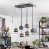 Koyoto Hängeleuchte Glas 15 cm Rauchfarben, 6-flammig