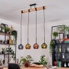 Koyoto Hängeleuchte Glas 15 cm Naturfarben, Schwarz, 4-flammig